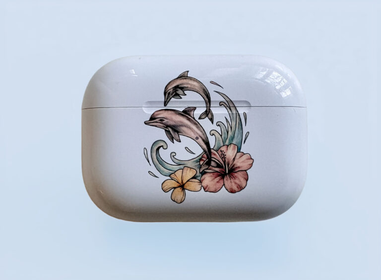 AirPods Case mit Grafik